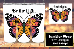 Custom 20oz Tumbler Gift Design , Butterfly Product Image 1