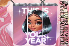 Bright Days 20oz tumbler wrap, Woman Product Image 1
