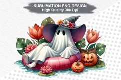 Halloween Ghost - Halloween clipart Sublimation PNG Design Product Image 1