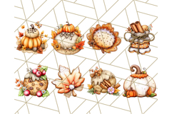 Fall Cookie Clipart PNG, Autumn Sweets Pumpkin Cookies Product Image 6