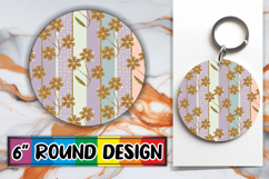 Timeless Circle Designs for Gifts, Gold Flower Product Image 1