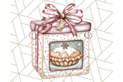 Christmas Sweet Shoppe Clipart PNG, Pastel Bakery Art Product Image 2