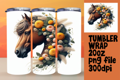 Trendy 20oz Tumbler Wrap File , Horse Product Image 1