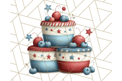 4th of July Desserts PNG Clipart, Americana Patriotic Treats Product Image 2