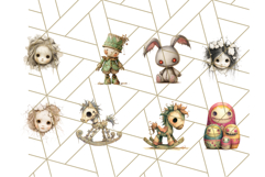 Possessed Toys Clipart 56 PNG Haunted Doll Characters Product Image 2