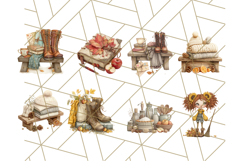 Cozy Fall Clipart 52 PNG Autumn Cozy Elements Product Image 6