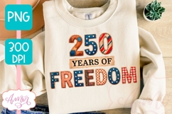 USA 250 Years Anniversary Sublimation, Patriotic shirt PNG Product Image 3