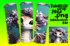 Sublimation-Ready 20oz Design , Dragon Product Image 1