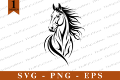 Horse SVG, Horse vector, Horse Silhouette, Cut files Product Image 1