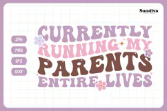 Funny Toddler T-shirt Quotes SVG | Currently Running Product Image 3