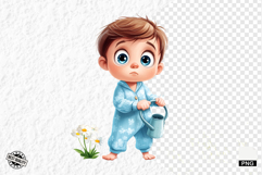 Cute Quirky Funny Baby Clipart Product Image 1