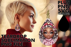 Sweet Teardrop EARRINGS Ideas, Afro Girl Product Image 1