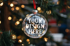 Acrylic Christmas Ornament Mockups , acrylic blank mockup Product Image 1