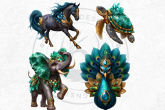Crystalline Fauna Fantasy Animal PNG Clipart scrapbooking Product Image 6
