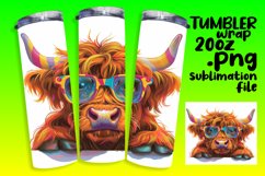 Whimsical Peekaboo Cow Tumbler Wrap - Sublimation Product Image 1