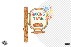 Baking Signpost PNG Product Image 1