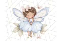 Pastel Blue Fairy Garden Clipart, Enchanted Cottagecore Png Product Image 2