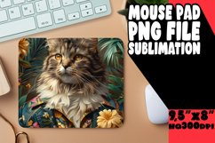 Joyful Cat Charm Sublimation Mousepad PNG Product Image 1
