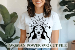 90 Woman Power SVG Design, Feminist SVG for Cutting Machine Product Image 14