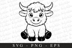 Highland cow SVG | SVG Cut files | Cricut Product Image 1