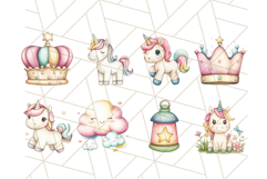 Pastel Unicorn Clipart PNG Fairy Tale Magic, Unicorn Png Product Image 6