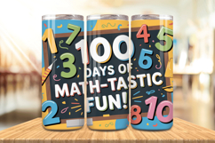 100 Days Of School Tumbler wrap, Teacher Day 20oz Tumbler Product Image 1