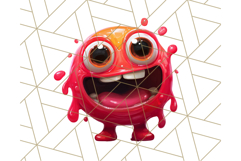 Slime Monster Clipart, Colorful Goo Graphics Png Product Image 2