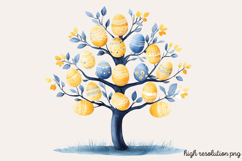 Geometric Pastel Easter Clipart PNG Product Image 1