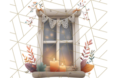 Cottagecore Halloween Clipart Cozy PNG, Autumn Fall Png Product Image 2