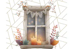 Cottagecore Halloween Clipart Cozy PNG, Autumn Fall Png Product Image 2