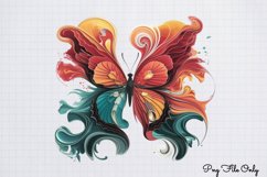 Smoke Butterflies Clipart PNG Product Image 1