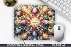 Easter Eggs Mouse Pad Sublimation, Easter Mouse Pad PNG Product Image 1
