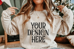 Christmas Gildan 18000 Ash Crewneck Sweatshirt Mocku Product Image 1