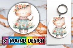 Delightful Cat Lover Keychain Design Product Image 1