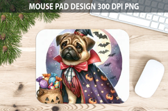 Dog Mouse pad Sublimation - Halloween Animal PNG Design Product Image 1