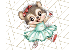 Sock Hop Animal Dance Party PNG Clipart, Cute Retro 1950s Product Image 2