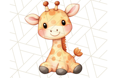 Jungle Safari Animals PNG Cute Pastel Wild Animal Clipart Product Image 2