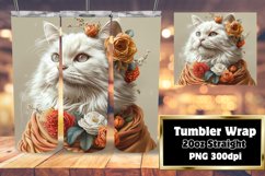 Amusing Kitty Craze Sublimation Tumbler - 20oz Product Image 1