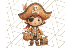 Kawaii Halloween Clipart Cute Kids and Candy Elements Png Product Image 2