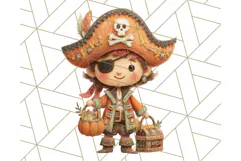 Kawaii Halloween Clipart Cute Kids and Candy Elements Png Product Image 2