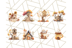 Autumn Treehouse &amp; Woodland Cabin PNG Clipart Product Image 2