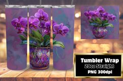 Spring Blossom 20oz Tumbler Wrap: Watercolor Delight Product Image 1