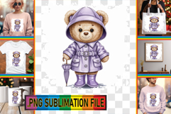 Charming TOTE BAG Designs PNG, Teddy Bear Product Image 1