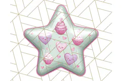 Cute Puffy Star Clipart PNG, 3D Glossy Pastel Stars Clip Art Product Image 2
