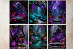 Enchanted Forest Fantasy Backdrop and Junk Journal Kit Product Image 11