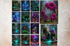 Enchanted Forest Fantasy Backdrop and Junk Journal Kit Product Image 4