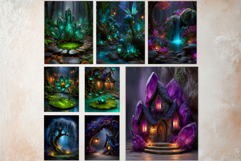 Enchanted Forest Fantasy Backdrop and Junk Journal Kit Product Image 7