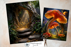 Enchanted Forest Fantasy Backdrop and Junk Journal Kit Product Image 8