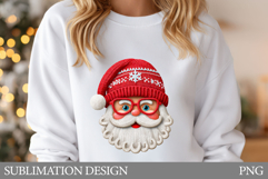 Crochet Santa Claus Sublimation. Santa Claus T-Shirt Design Product Image 1