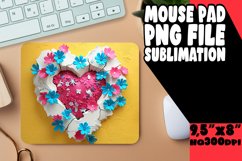 3D Love in Full Bloom Sublimation Mat Product Image 1